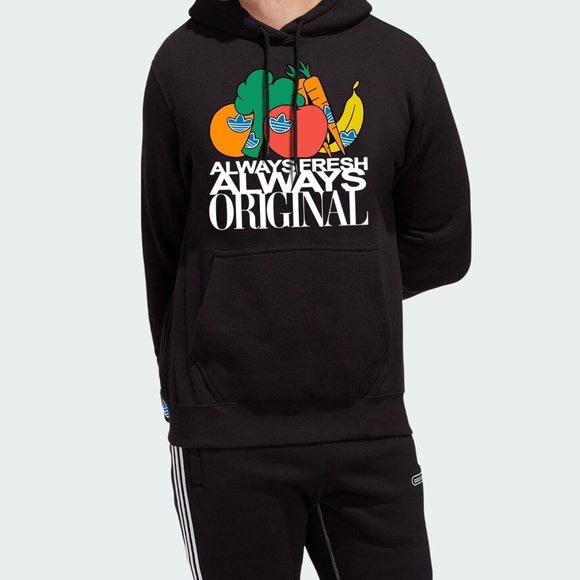 Adidas Originals Men's Black ORIGINALS ALWAYS FRESH HOODIE Size Small HD5259